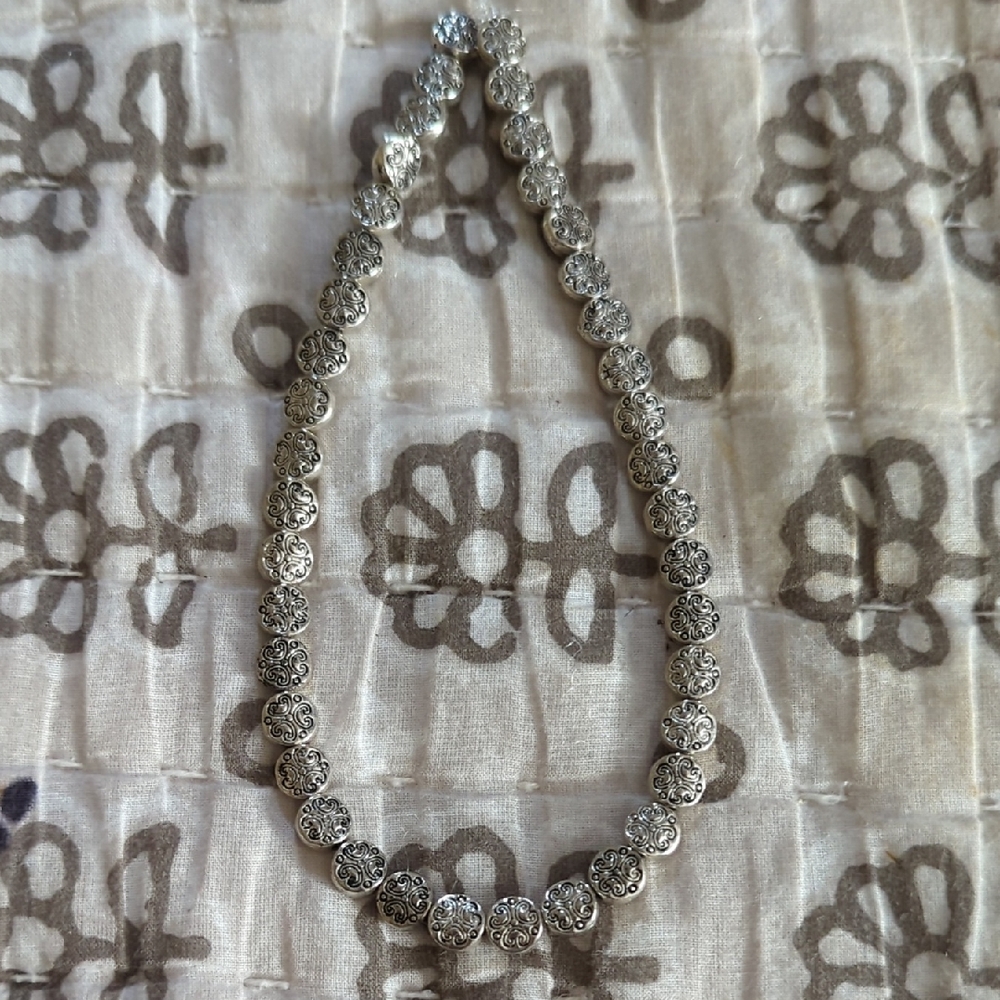 Silver Plated Round Beads.